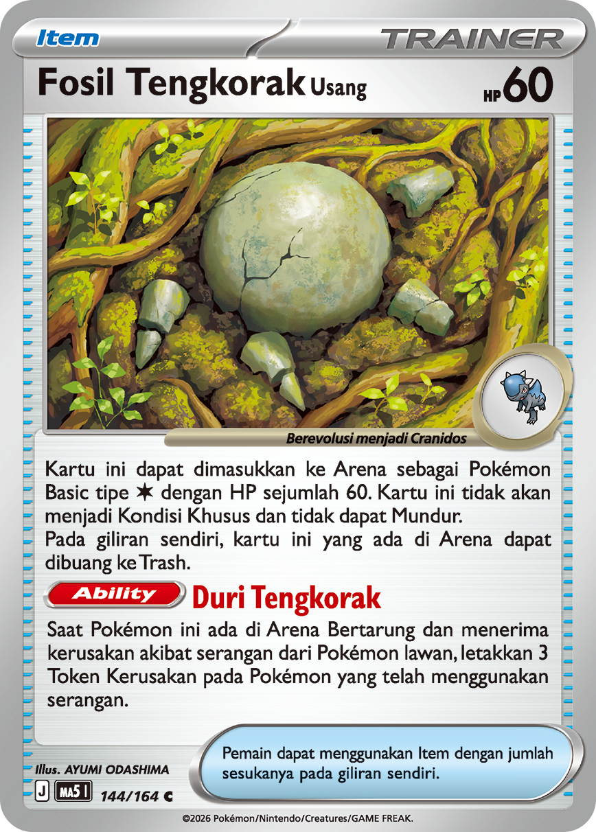 Fosil Tengkorak Usang